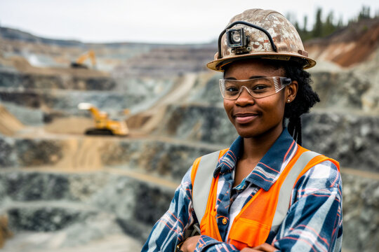 Mining professional on site